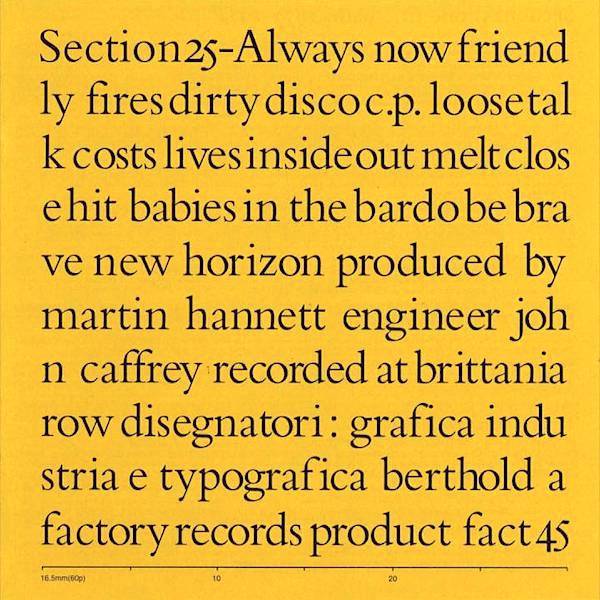 Section 25 | Always Now | Album-Vinyl