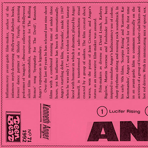 Kenneth Anger | Kenneth Anger Soundtracks (Comp.) | Album