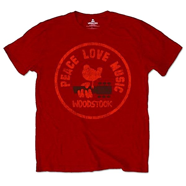 ウッドストック | 平和、愛、音楽 | Tシャツ